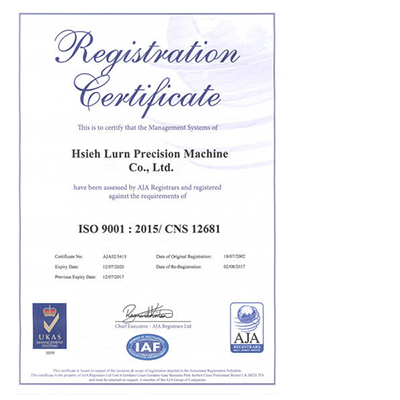 ISO 9001 Quality Certification awarded 